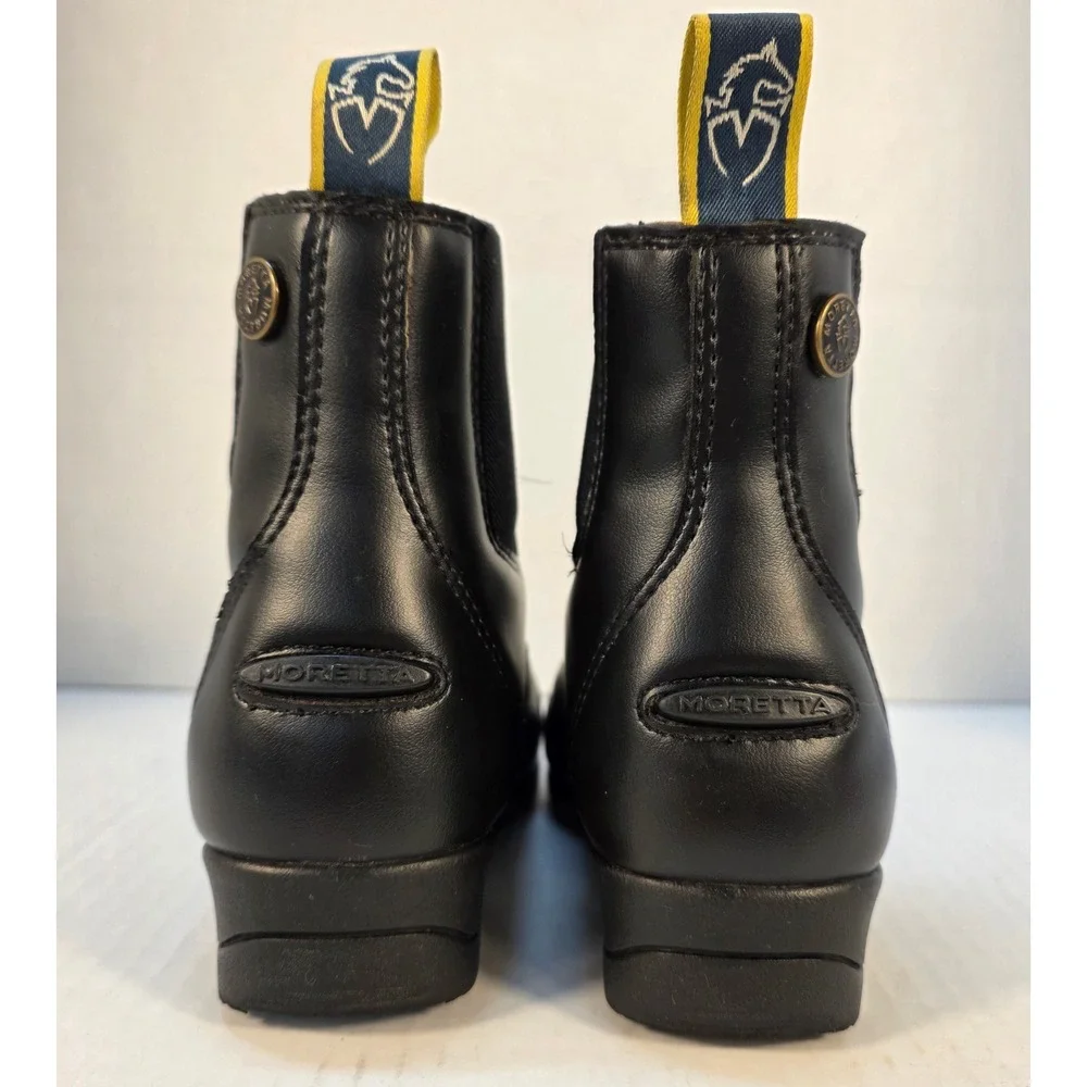 Moretta Clio Paddock Boots Kids Equestrian Front Zip Black US 11 EUC Equestrian